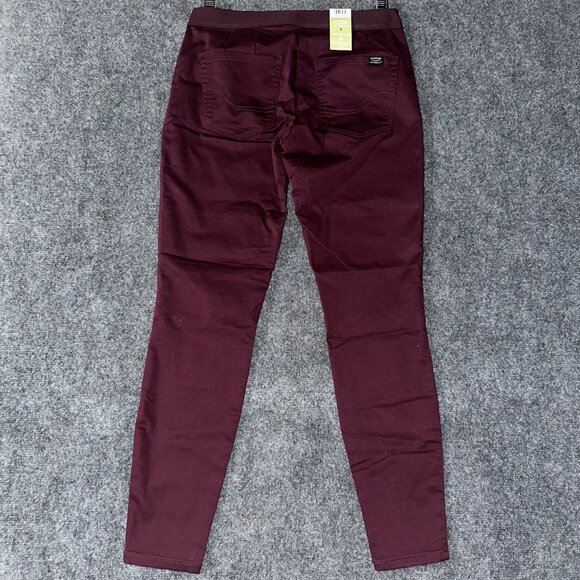 Signature Levi Strauss 8 Modern Ankle Jegging Wine Color Cotton Stretch NEW - Picture 6 of 8